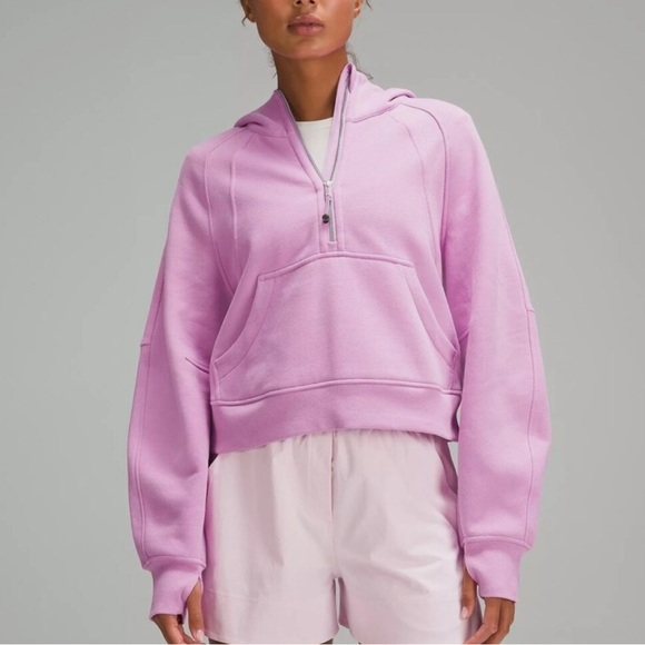 Lululemon Scuba Oversized Half-Zip Hoodie. Dahlia Mauve. Size XS/S - Picture 1 of 11